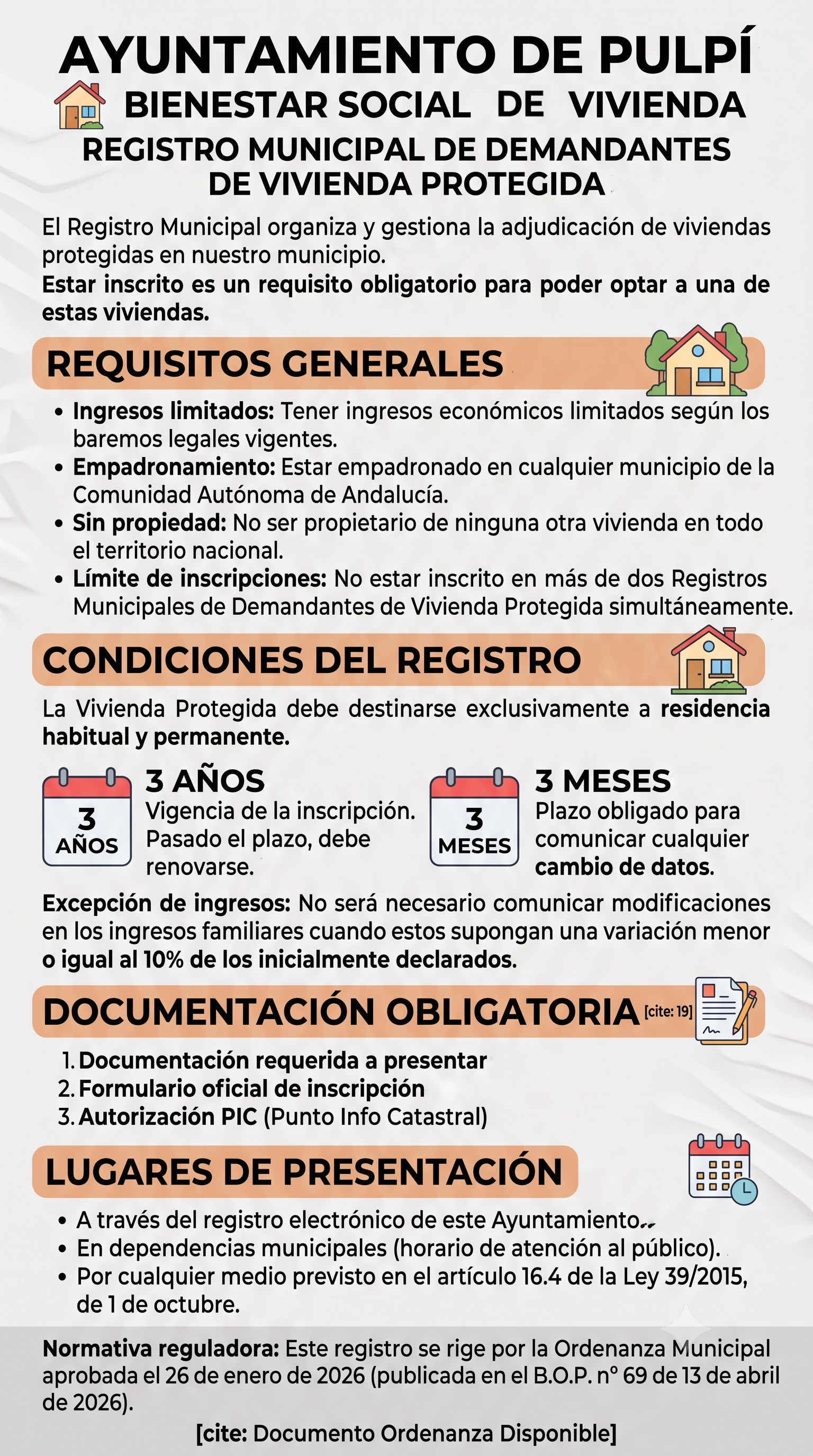 REGISTRO MUNICIPAL DE DEMANDANTES DE VIVIENDA PROTEGIDA